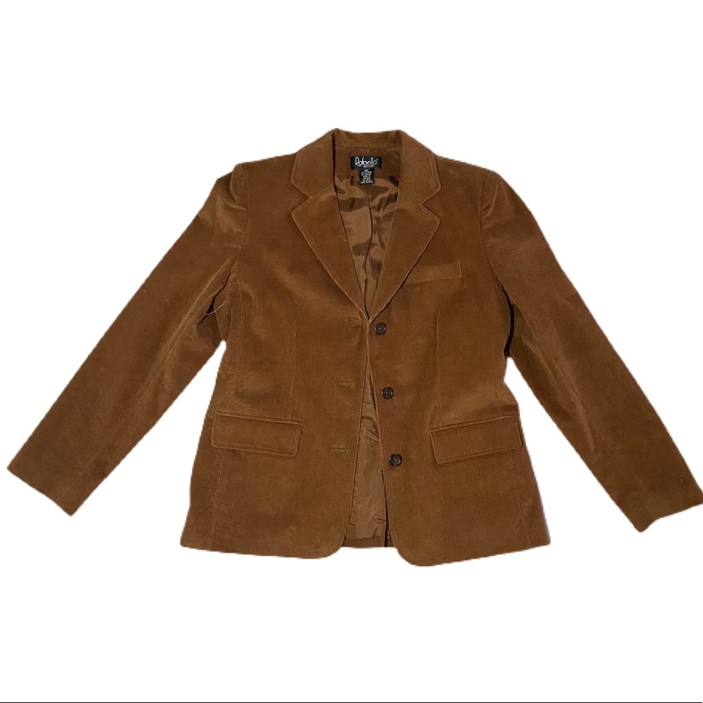 LIGHT BROWN CORDUROY BLAZER